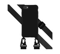 SELENCIA Con Cordone Staccabile Cover per Apple iPhone 7/iPhone 8 iPhone SE (2020/2022), Nero