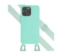 SELENCIA in Silicone con cordino staccabile Cover per Apple iPhone 15 Pro Max, Turchese