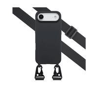 SELENCIA in Silicone con cordino staccabile COVER per Apple iPhone Air, Nero