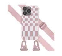 SELENCIA in Silicone di Design con cordino staccabile Cover per Apple iPhone 13 Pro, Rosa