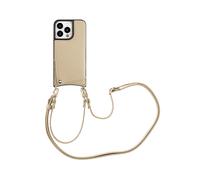 SELENCIA Nova Backcover con cordino e portacarte COVER per Apple iPhone 14 Pro, Beige