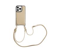 SELENCIA Nova Backcover con cordino e portacarte COVER per Apple iPhone 15 Pro, Beige