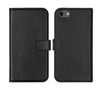 SELENCIA porta carte in vera pelle Cover per Apple iPhone 6/ iPhone 6s/ iPhone 7/ iPhone 8/ iPhone SE (2020)/ iPhone SE (2022), Nero