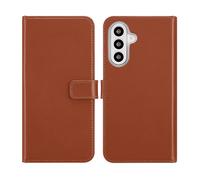 SELENCIA porta carte in vera pelle Cover per Samsung Samsung Galaxy A26, Marrone chiaro