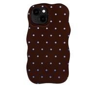 Selencia Vivid Wavy Backcover con MagSafe Apple iPhone 14 / 13 - Happy Dots Choc
