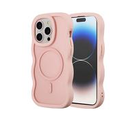 SELENCIA Wavy Backcover COVER per Apple iPhone 14 Pro, Rosa