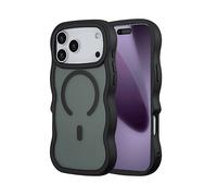 SELENCIA Wavy Backcover COVER per Apple iPhone 17 Pro Max, Nero