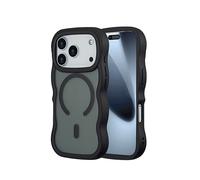 SELENCIA Wavy Backcover COVER per Apple iPhone 17 Pro, Nero