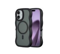 SELENCIA Wavy Backcover CUSTODIA A LIBRO per Apple iPhone 17, Nero