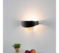 Selène Applique a LED di design nero e oro Scudo 1003#806 LED