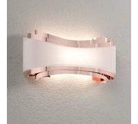 Selène Applique a LED Ionica, rame con paralume in vetro Selène