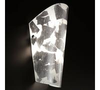 Selène Applique Bloom bianco-foglia argento 499-133