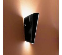 Selène Applique Bloom in vetro, nero Selène