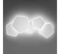 Selène Applique LED Pleiadi in bianco, 5 luci Selène