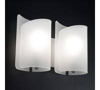 Selène Applique Papiro, a 2 luci, satinato 378-053