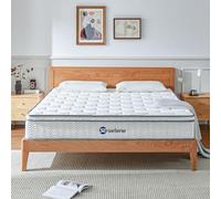 Selene Bedding Materassi full size, materasso da 25,4 cm con molle insacchettate e memory foam per alleviare la pressione, isolamento del movimento, supporto per bordi, materasso medio rigido in una