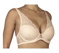 Selene, Bralette in Pizzo con Coppa Foderata Imbottita e Ferretto, Reggiseno Donna Collezione Irina, Colore Avorio, Taglia 5C
