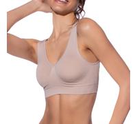 SELENE, Brassiere Comfort Senza Ferretto e Senza Cuciture, Reggiseno Donna con Imbottitura Estraibile, Collezione Louise, Colore Terra, Taglia XXL