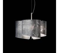 Selène Lampada a sospensione Papiro, a 3 luci, argento 370/3-033