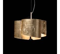 Selène Lampada a sospensione Papiro, a 3 luci, oro 370/3-006