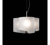 Selène Lampada a sospensione Papiro, a 3 luci, satinata 370/3-053