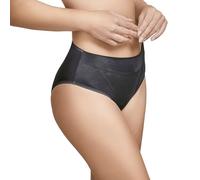 SELENE, Mutanda Contenitiva Donna a Vita Alta, Slip con Trama Geometrica, Collezione Roxana/Katia, Colore Nero, Taglia 50