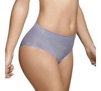 Selene, Mutanda Contenitiva Donna a Vita Alta, Slip con Trama Geometrica, Collezione Roxana/Katia, Colore Grigio, Taglia 46