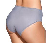 SELENE, Mutanda Contenitiva Donna a Vita Alta, Slip con Trama Geometrica, Collezione Roxana/Katia, Colore Grigio, Taglia 52