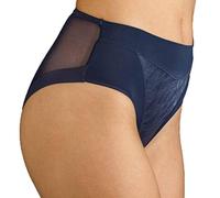 Selene, Mutanda Donna a Vita Alta Leggermente Contenitiva, Slip Effetto Modellante con Trasparenze, Collezione Violeta, Colore Rosa, Taglia 50