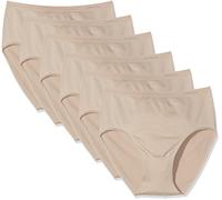 Selene, Mutanda Donna a Vita Alta Maxi, in Morbida Microfibra, Slip Senza Cuciture, Taglia Unica, Collezione 704, Colore Terra