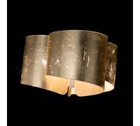 Selène Plafoniera Papiro, a 3 luci, oro 374-006