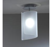 Selène Plafoniera Papiro con distanziatore, satinata 377-053