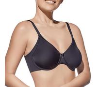 Selene, Reggiseno Contenitivo Donna con Fascia Alta e Ferretto, Cuciture Piatte, Senza Imbottitura, Collezione Eugenia, Colore Nero, Taglia 7C