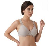 Selene, Reggiseno Contenitivo Donna con Spalline Larghe Comfort e Ferretto, Senza Imbottitura, Collezione Lorea, Colore Terra, Taglia 3D