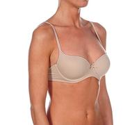 Selene, Reggiseno Donna a Balconcino, con Ferretto, Coppe Imbottite e Spalline Sottili, Collezione Carolina, Colore Terra, Taglia 4B