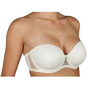 Selene Reggiseno Donna Balconcino con Ferretto e Spalline removibil Coppa Art. Esmeralda (6, Marfil)
