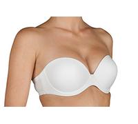 Selene Reggiseno Donna Balconcino Double Push up con Ferretto e Spalline Removibili Coppa B Art. Carlota (2, Bianco)