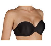 Selene Reggiseno Donna Balconcino Double Push up con Ferretto e Spalline Removibili Coppa B Art. Carlota (4, Nero)