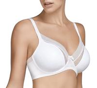 Selene, Reggiseno Donna con Elegante Trama Geometrica, con Ferretto e Imbottitura, Collezione Katia, Colore Avorio, Taglia 4 C