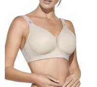 Selene, Reggiseno Donna con Fascia Anatomica, Spalline Larghe Comfort e Imbottitura, Senza Ferretto, Collezione Eloisa, Colore Naturale, Taglia 8 D
