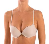 Selene, Reggiseno Donna con Scollo a V, Ferretto e Coppe Doppio Push-Up, Collezione Raquel, Colore Terra, Taglia 5B