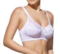 Selene, Reggiseno Donna in Pizzo, Senza Ferretto e Imbottitura, con Motivo Floreale, Collezione Scarlett, Colore Bianco, Taglia 5B