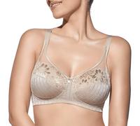 Selene, Reggiseno Donna in Pizzo, Senza Ferretto e Imbottitura, con Motivo Floreale, Collezione Scarlett, Colore Terra, Taglia 8B