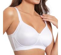 Selene, Reggiseno Donna in Tessuto Effetto Seta, Senza Ferretto, con Coppe Imbottite e Fascia Alta Comfort, Collezione Marla, Colore Bianco, Taglia 3C