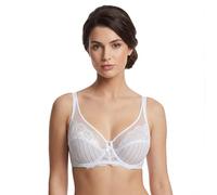 Selene Reggiseno Donna Mariluz con Ferretto in Tulle e Pizzo- Coppa C-D-E. Bianco 8C