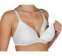Selene Reggiseno Imbottito Allattamento Mamma Senza Ferretto con Comoda Apertura Coppa C Art. Alba (Bianco, 6)