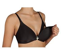 Selene Reggiseno Imbottito Allattamento Mamma Senza Ferretto con Comoda Apertura Coppa C Art. Alba (Nero, 7)