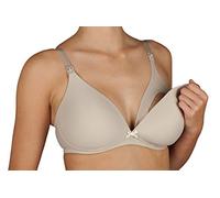Selene Reggiseno Imbottito Allattamento Mamma Senza Ferretto con Comoda Apertura Coppa C Art. Alba (Tierra, 5)
