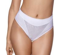 Selene, Mutanda Donna a Vita Alta Leggermente Contenitiva, Slip con Effetto Modellante, Collezione Vera/Norma, Colore Bianco, Taglia 44