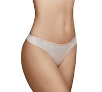 Selene, Tanga Donna a Vita Bassa, Slip con Motivo Geometrico, Collezione Roxana/Katia, Colore Naturale, Taglia L